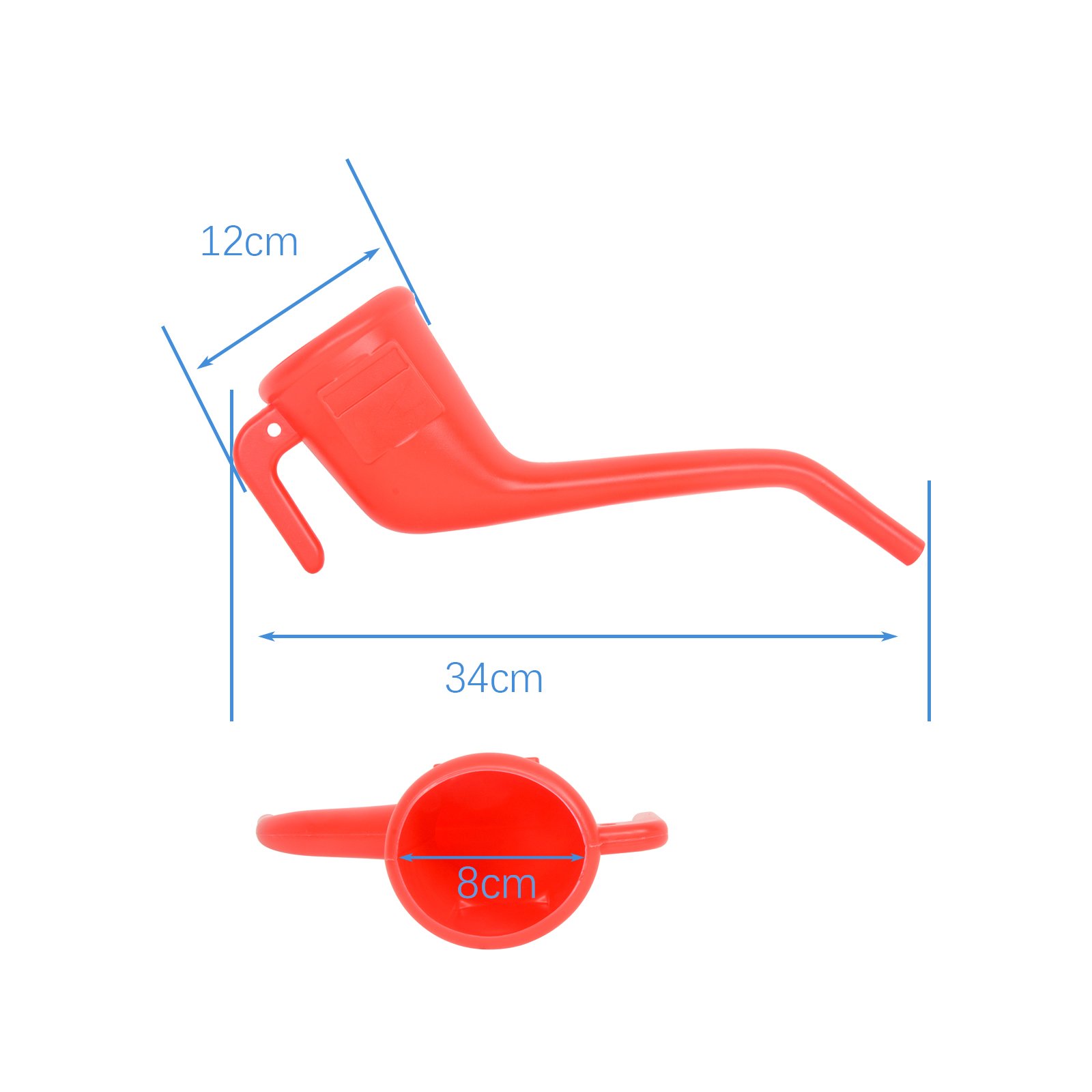 Right Angle Oil Funnel