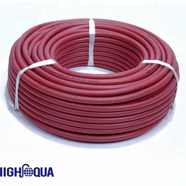 Multipurpose Industrial Red High Pressure 300psi Textile Braid Reinforcement Rubber Air Hose with Smooth Surface