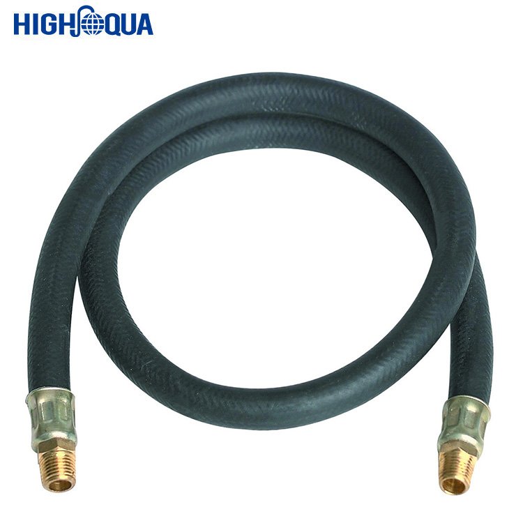 Multipurpose Industrial Red High Pressure 300psi Textile Braid Reinforcement Rubber Air Hose with Smooth Surface