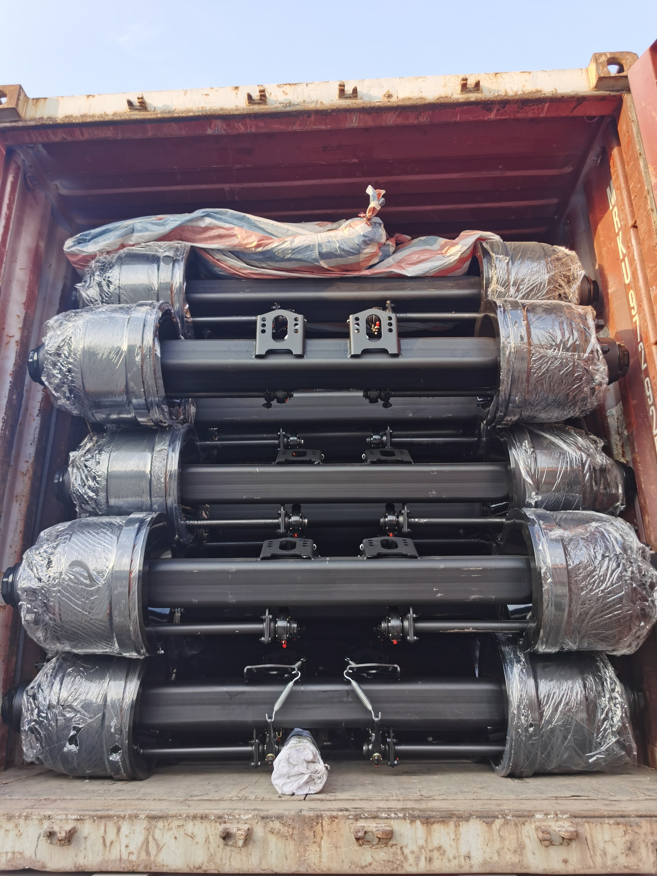 American Design 1850mm Steel Drum Brake Axle Heavy-Duty Truck Trailer Part for New and Used Freight Hauling