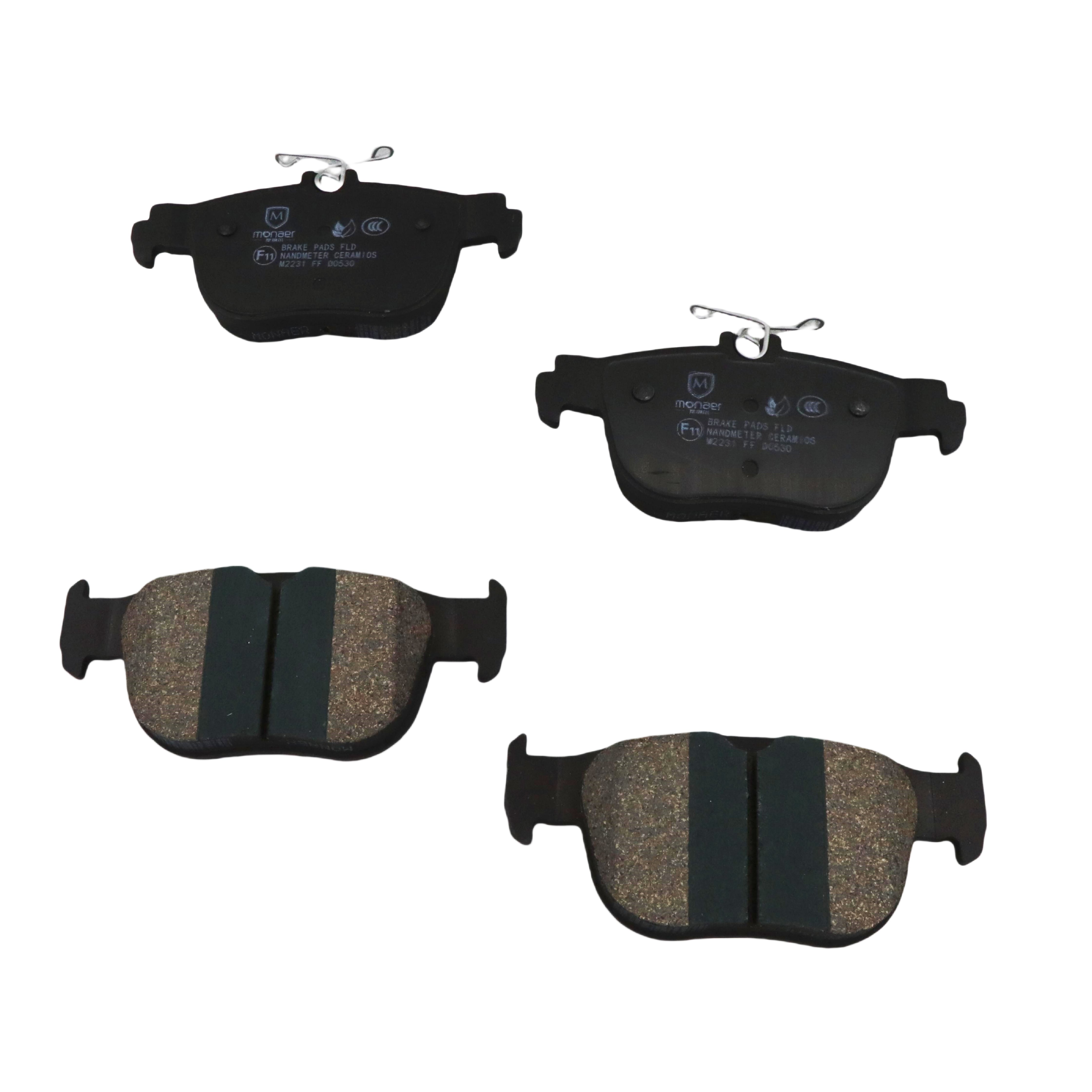 Monaer Brake Pads D2432 High Quality Ceramic Rear Axle Brake Pad for VOLKSWAGEN
