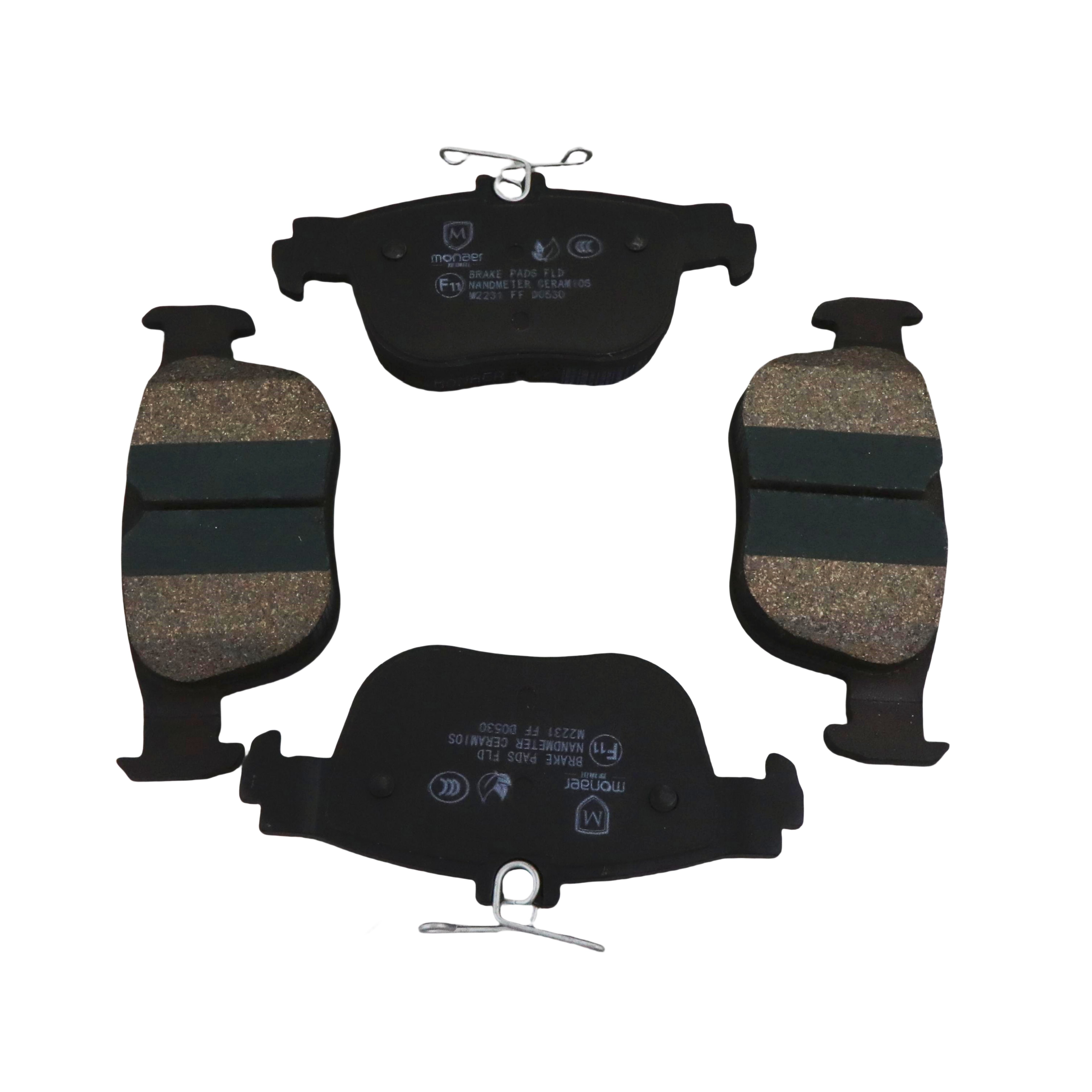 Monaer Brake Pads D2432 High Quality Ceramic Rear Axle Brake Pad for VOLKSWAGEN