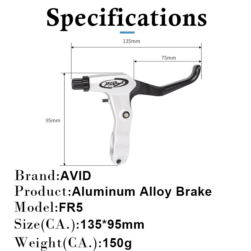 Mechanical Disc Brake Caliper 160mm Disc Rotors FR5 Brake Lever with Cables AVID Bike Accessories Bicycle Disc Brake Set