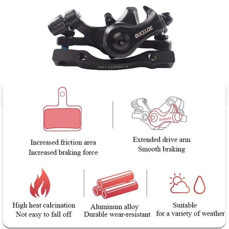 Mechanical Disc Brake Caliper 160mm Disc Rotors FR5 Brake Lever with Cables AVID Bike Accessories Bicycle Disc Brake Set