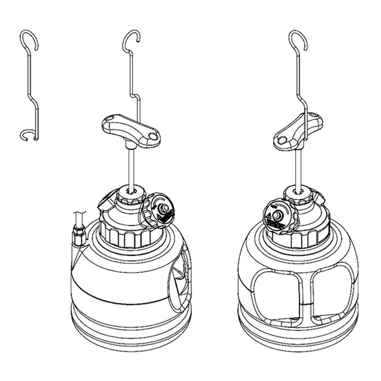 Factory Manual Pressure Fluid Brake Bleeder With Bleeder Bottle of Auto Repair Tool