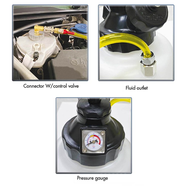Factory Manual Pressure Fluid Brake Bleeder With Bleeder Bottle of Auto Repair Tool