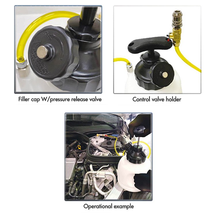 Factory Manual Pressure Fluid Brake Bleeder With Bleeder Bottle of Auto Repair Tool