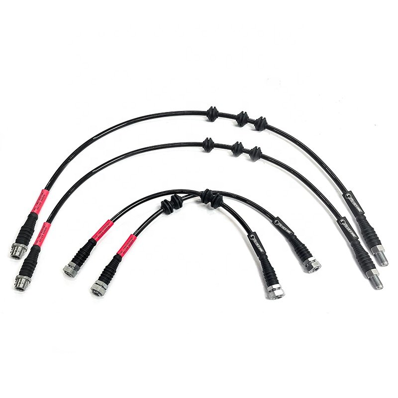 9pa 92a 5 Layer Stainless Steel Braided Brake Lines Reinforced Brake Oil Pipe Line for Porsche Cayenne