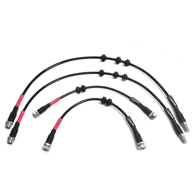 9pa 92a 5 Layer Stainless Steel Braided Brake Lines Reinforced Brake Oil Pipe Line for Porsche Cayenne