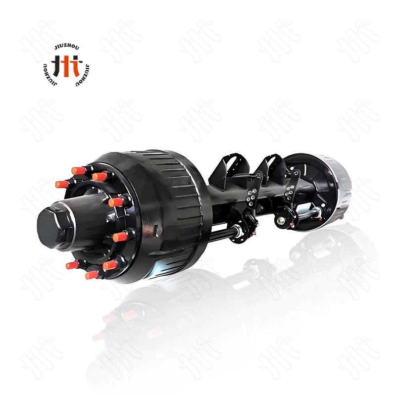 Factory Price German Bogie Suspension with German Axle German Type Trailer Axle for Semi Trailer Parts