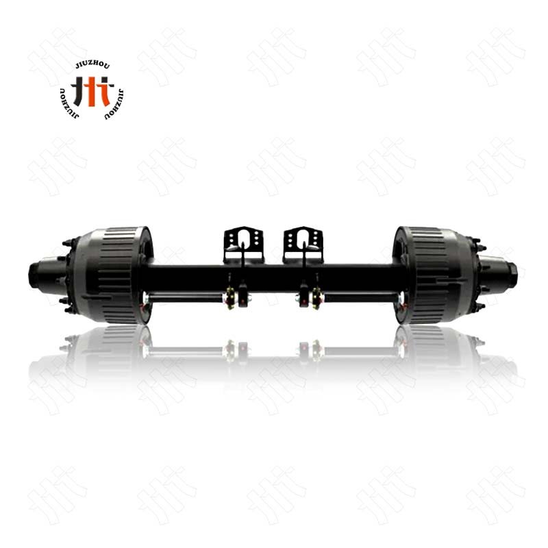 Factory Price German Bogie Suspension with German Axle German Type Trailer Axle for Semi Trailer Parts