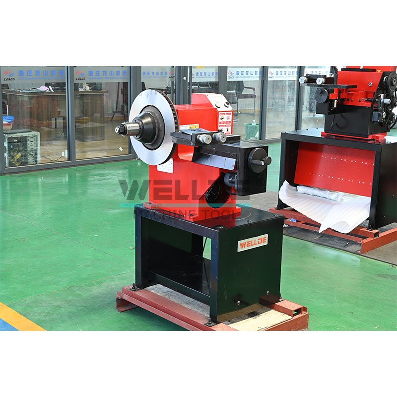 WELLDE Factory C45B Automotive Repair Cutting Machine Dynamic Disc Drum Lathe