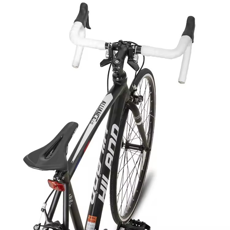 JOYKIE HILAND Bicycle Black/white Road Bike Aluminum Alloy Frame Bike 700c Race Road Bike with 14 Speed for Men