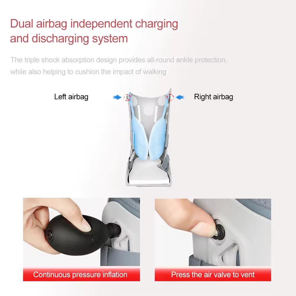 Factory Direct Orthopedic Short Shoes Adjustable Medical Orthosis Walker & Rollator Brace for Fracture Recovery