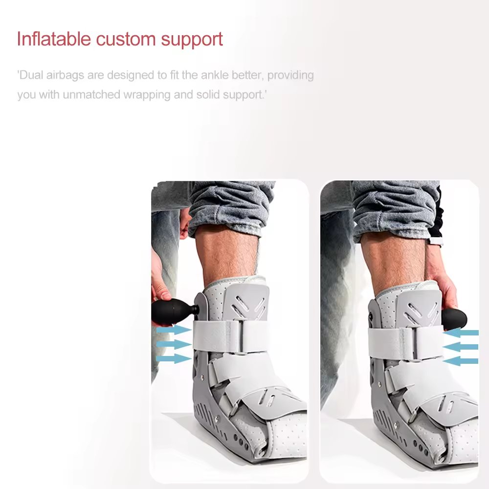 Factory Direct Orthopedic Short Shoes Adjustable Medical Orthosis Walker & Rollator Brace for Fracture Recovery
