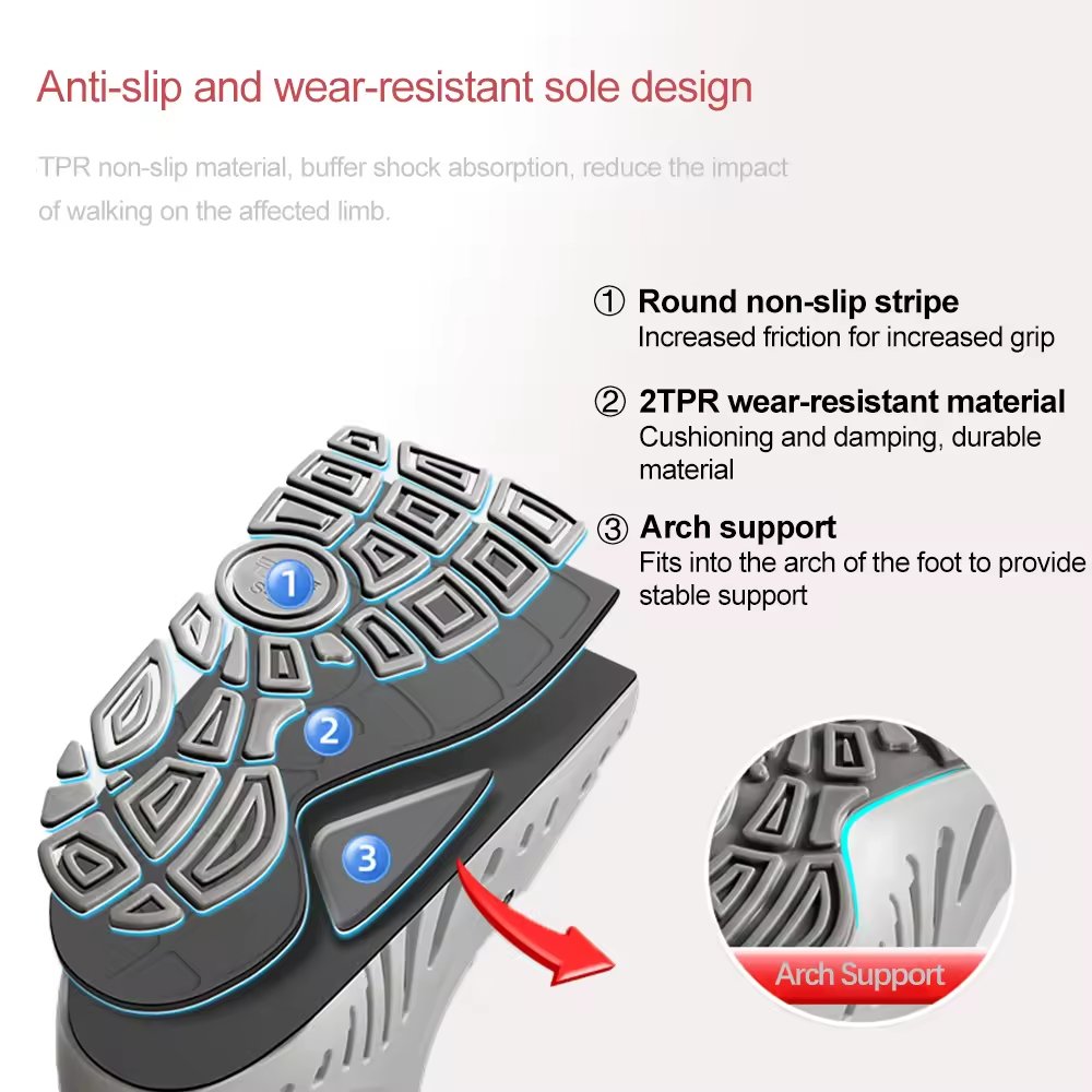 Factory Direct Orthopedic Short Shoes Adjustable Medical Orthosis Walker & Rollator Brace for Fracture Recovery