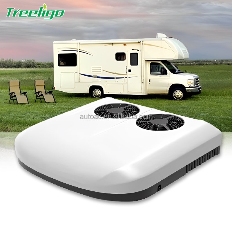 Electric 12V/24V Volt Battery Powered Air Conditioner for Light Trucks and Van Electric Parking Cranes Caravan Air Conditioner