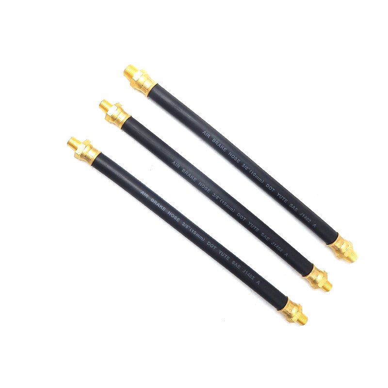Air Brake Hose Assemblies 3/8" ID HOSE, 3/8" NPT Fittings, Both Ends Swivel Replace SLOAN# 453334