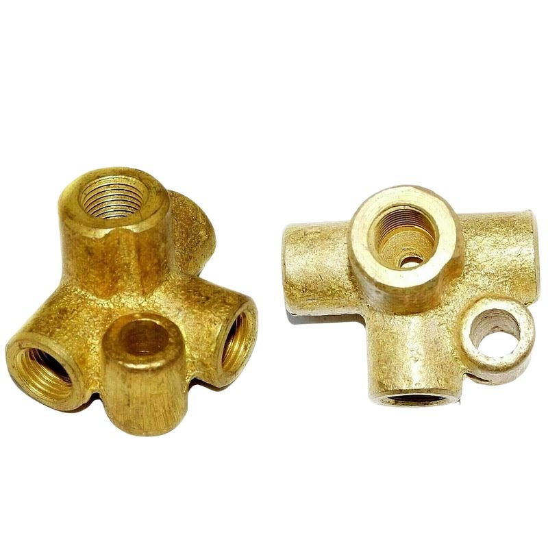 3 8 Autozone Wilwood Master Hydraulic Cylinder Truck Bicycle Loose Couplers Brass 3 Way Brake Line Fittings Adapter