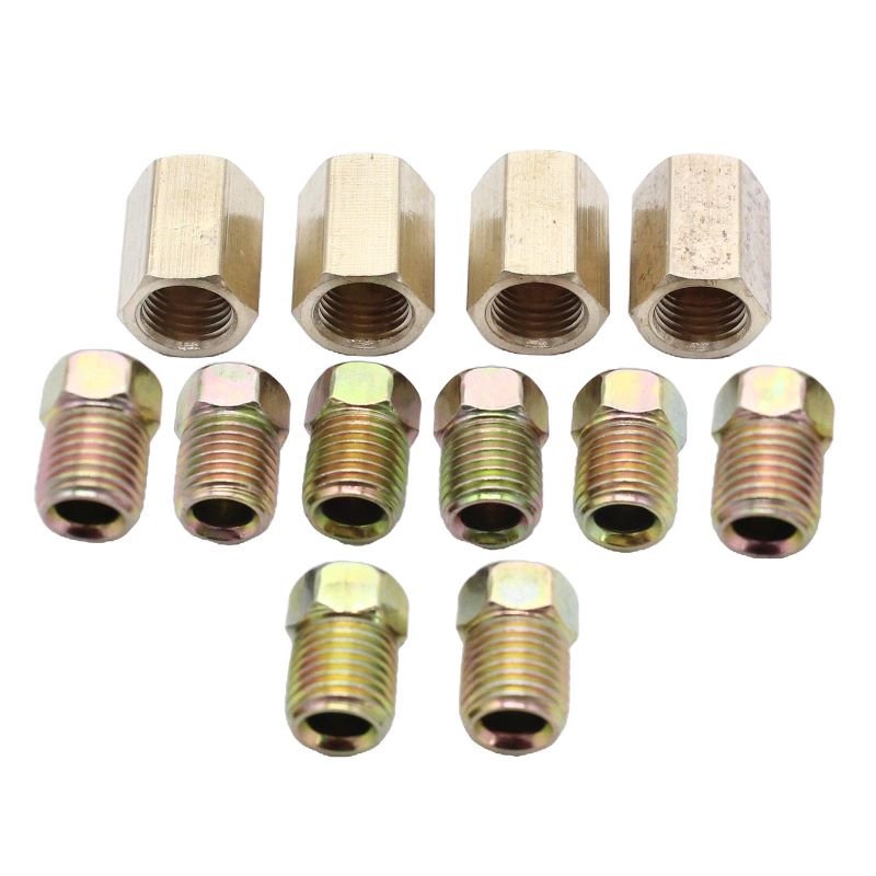 3 8 Autozone Wilwood Master Hydraulic Cylinder Truck Bicycle Loose Couplers Brass 3 Way Brake Line Fittings Adapter