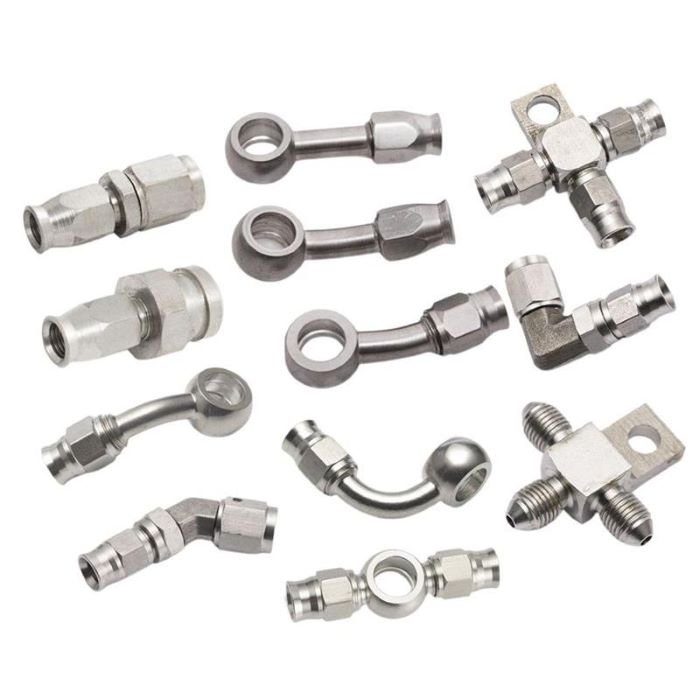 3 8 Autozone Wilwood Master Hydraulic Cylinder Truck Bicycle Loose Couplers Brass 3 Way Brake Line Fittings Adapter