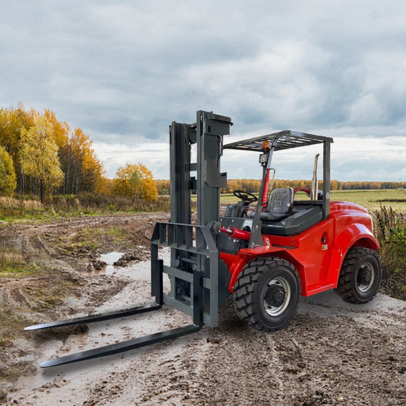 Higher Cost Performance Diesel Rough Terrain Forklift 4x4 Articulated Offroad Forklift