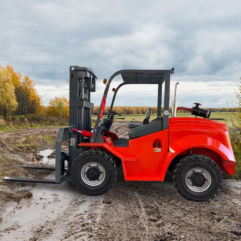 Higher Cost Performance Diesel Rough Terrain Forklift 4x4 Articulated Offroad Forklift
