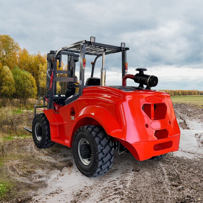 Higher Cost Performance Diesel Rough Terrain Forklift 4x4 Articulated Offroad Forklift