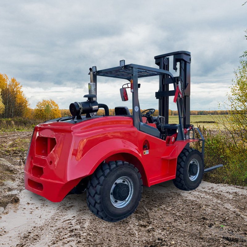 Higher Cost Performance Diesel Rough Terrain Forklift 4x4 Articulated Offroad Forklift