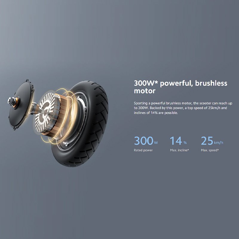Xiaomi Electric Scooter 4 Lite with Dual Brake System up 25 Km/H Maximum Speed 20km Travel Distance Pneumatic 8.5 Inch Tire
