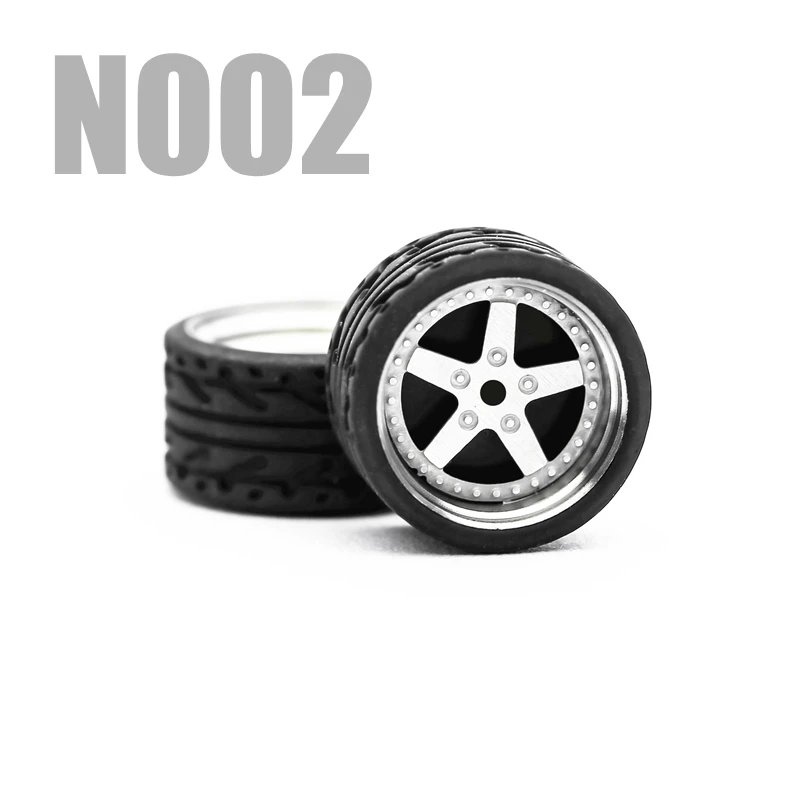 1/64 Scale Wheels with Realistic Brake Caliper - Perfect for Diecast Cars