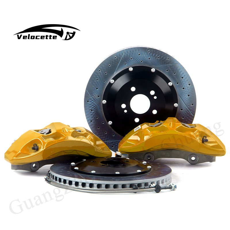 Universal Modified Racing Brake Caliper 6 Pot 8N Big Brake Calipers Set Brake Kit with 355-370mm Rotor for bmw E36 F30 E90 E39