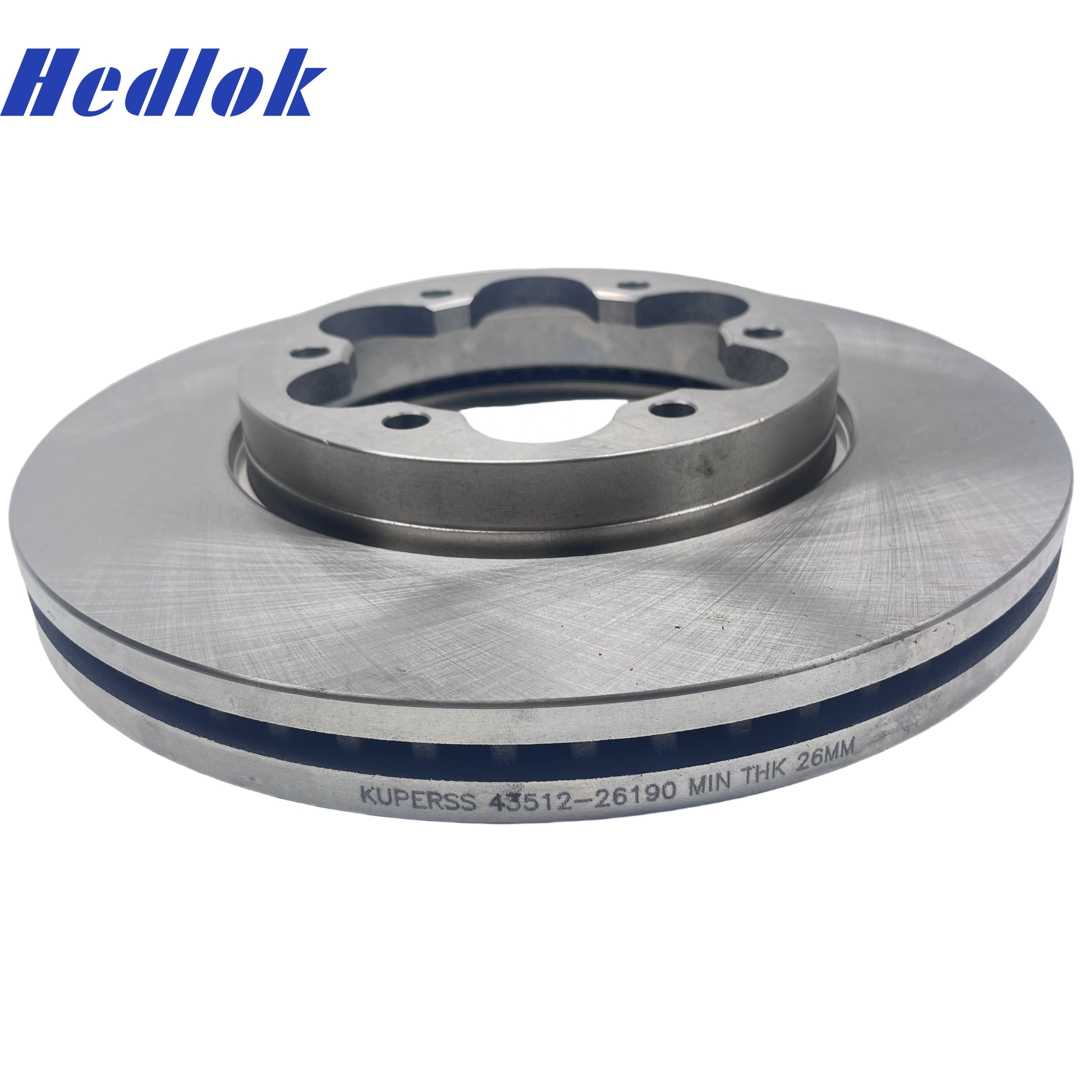HEDLOK Factory Supplier Hot Sale Car Accessories Front Brake Discs 43512-26190 for 2005-2023 TOYOTA HIACE KDH223