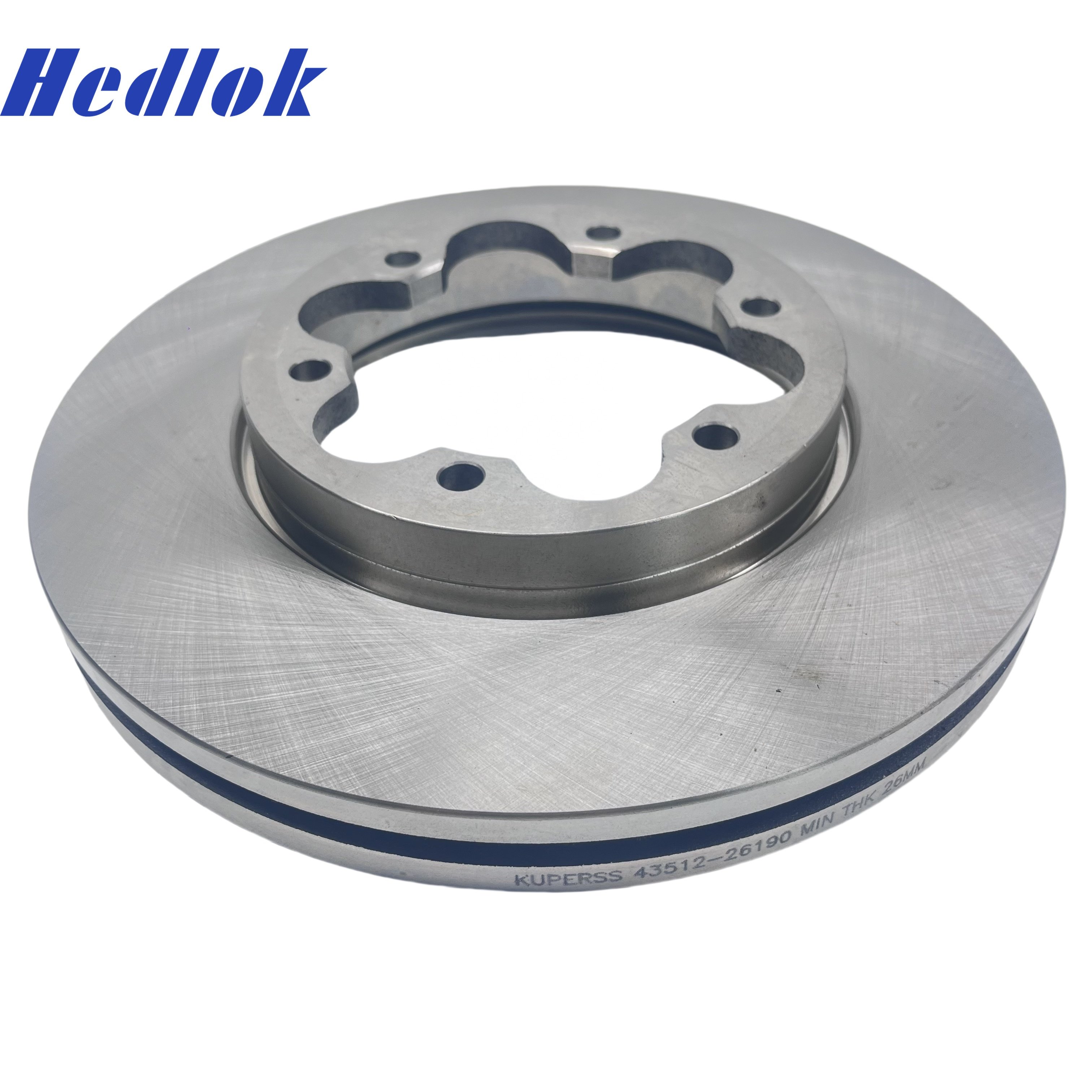 HEDLOK Factory Supplier Hot Sale Car Accessories Front Brake Discs 43512-26190 for 2005-2023 TOYOTA HIACE KDH223