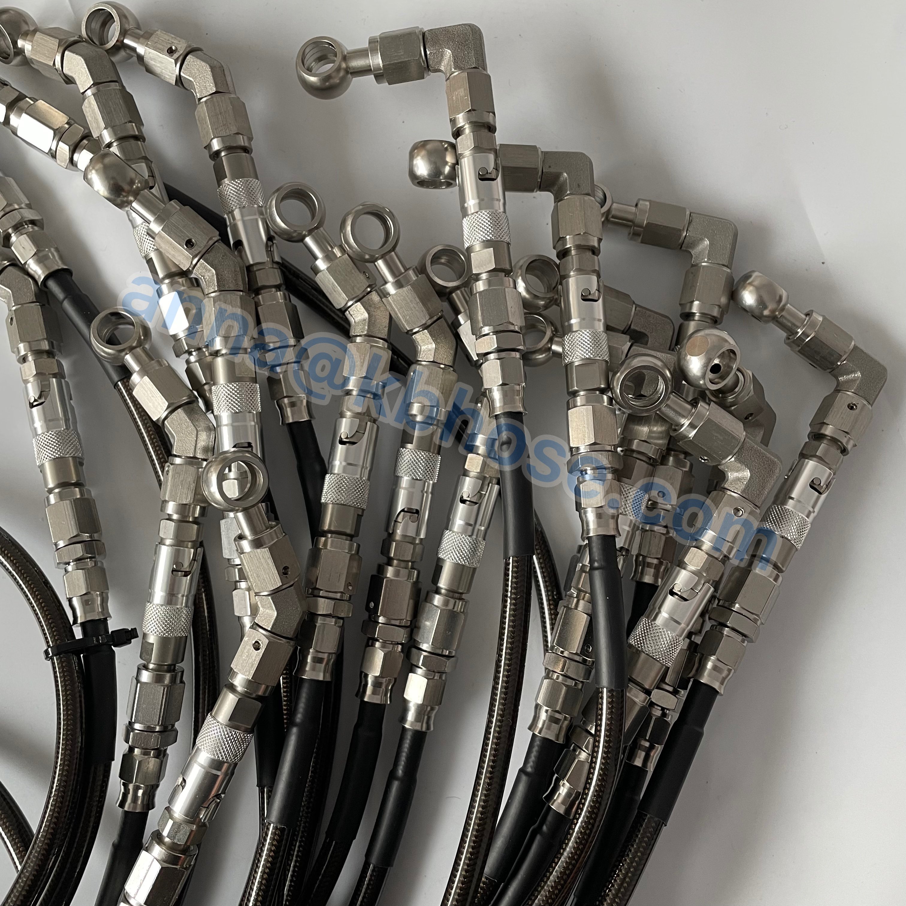 Custom Stainless Steel Braided Ptfe Brake Line Hose Assembly for Auto Motorcycle Racing Car Brake System