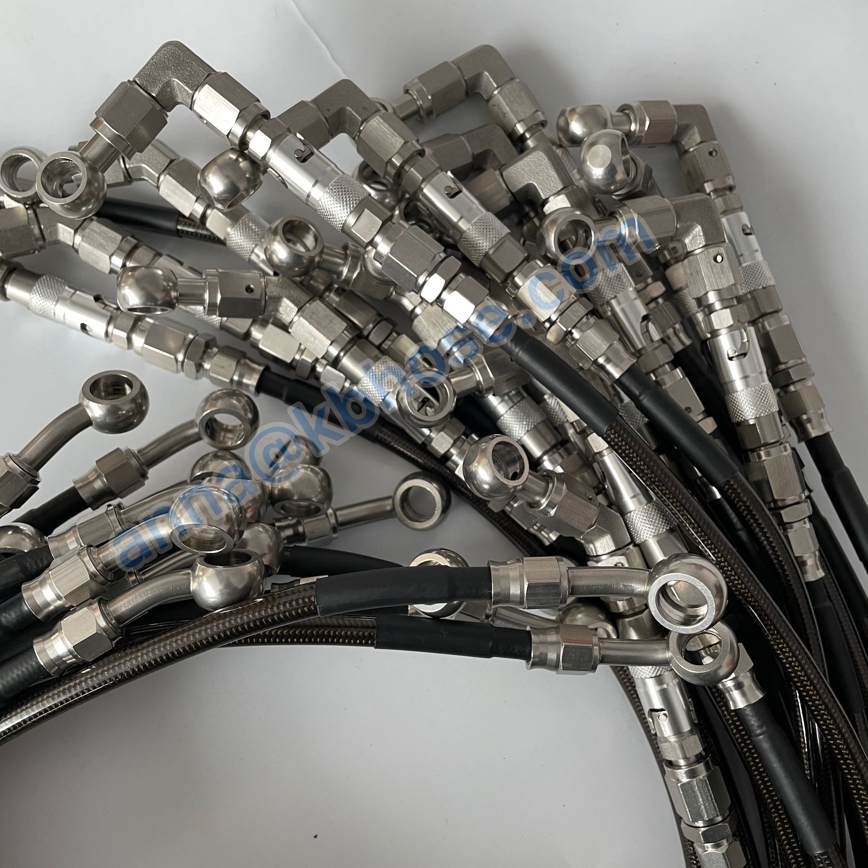 Custom Stainless Steel Braided Ptfe Brake Line Hose Assembly for Auto Motorcycle Racing Car Brake System