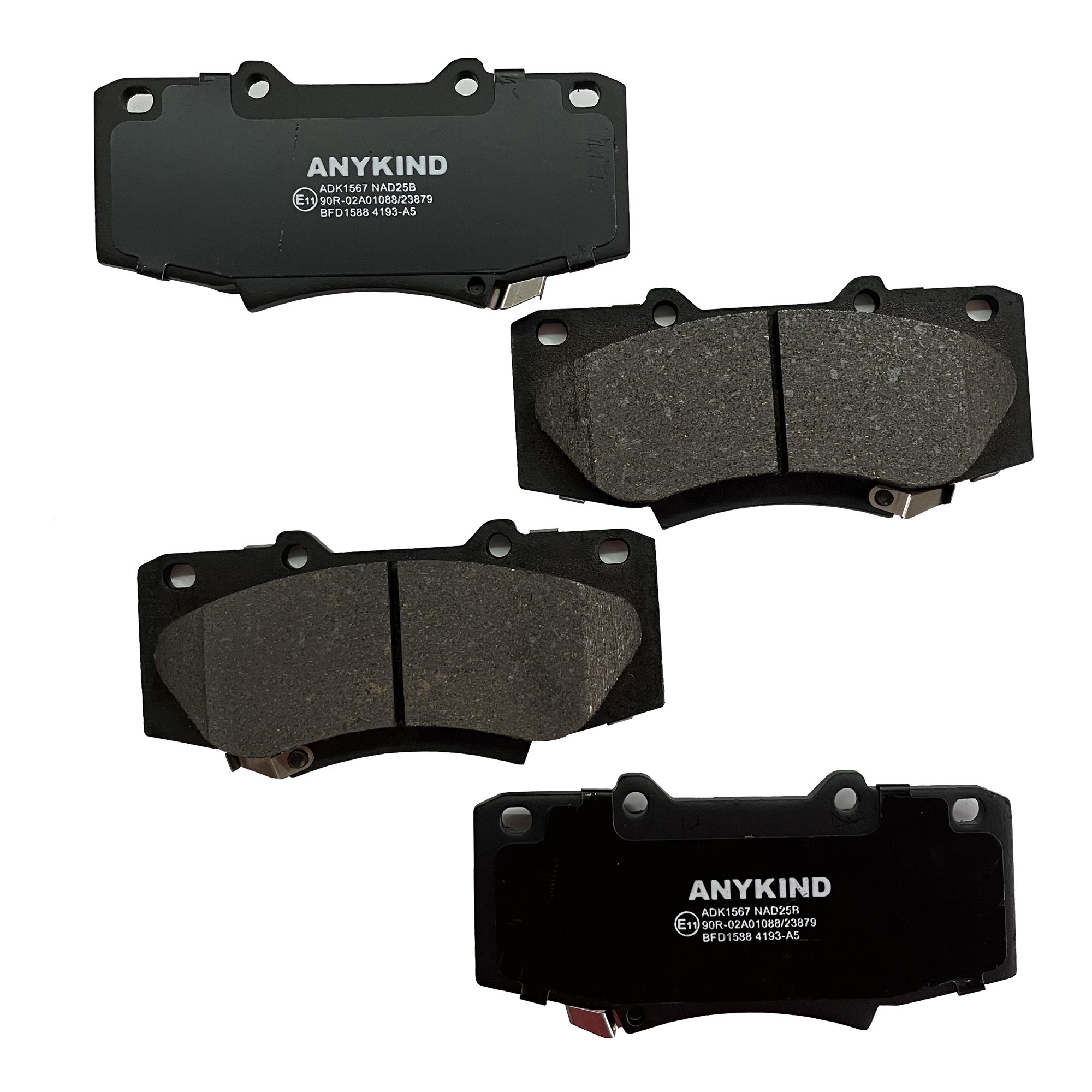 D1567-8776 Front Brake Pads for Toyota Fortuner KUN60/Land Cruiser RJ77/HiLux LAN125