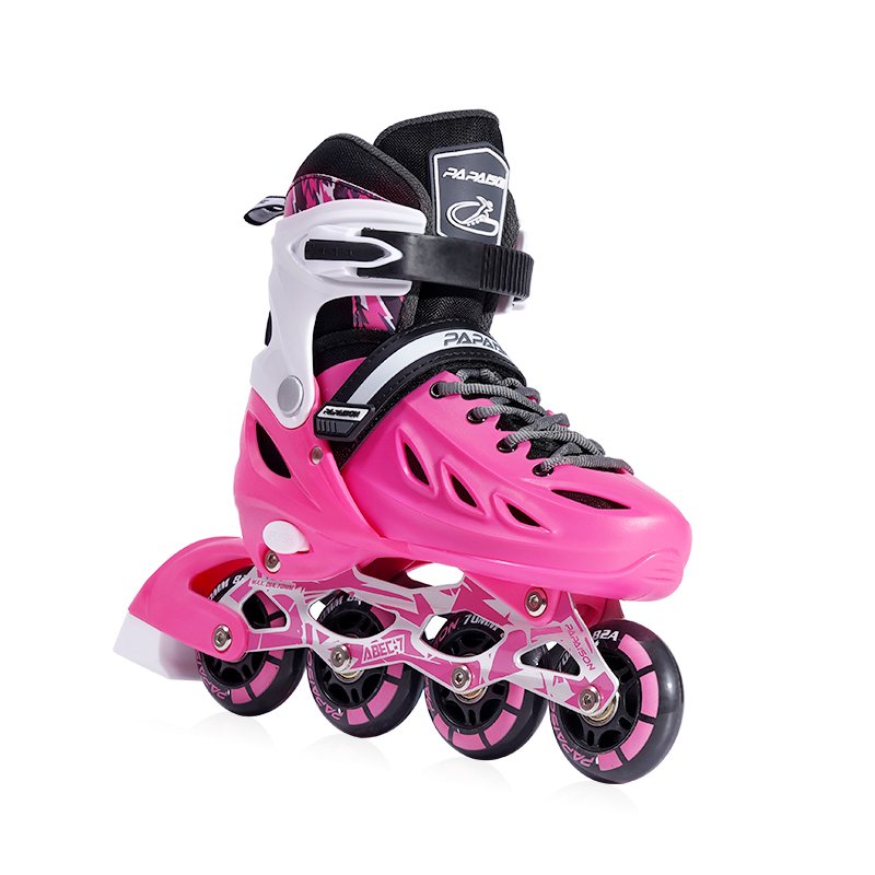 Hot Sale Fashion Adjustable Light up 82A PU Wheels Detachable Rubber TPR Brake Patines Inline Skate Shoes