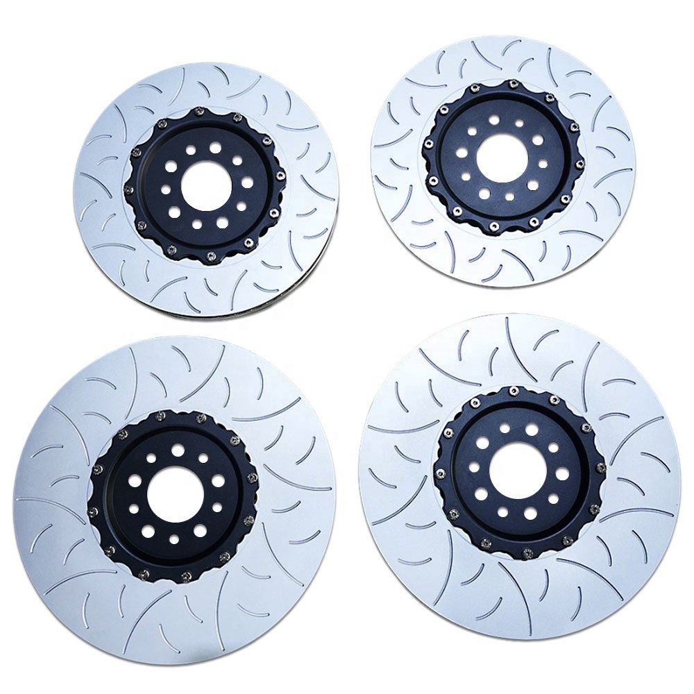 Hsingyik 398X36 MM 240546 2-Piece Brake Disc Rotor for Ferrari F430 Scuderia Spider 599 GTB CCM to Iron Conversion