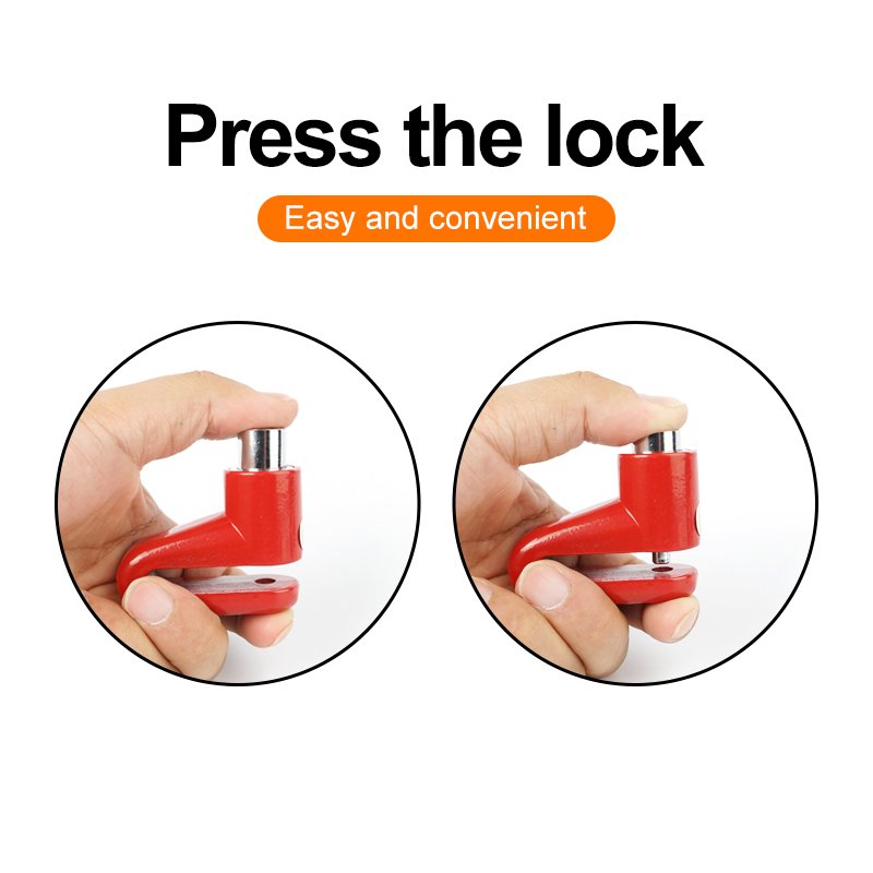 New Type Motorcycle Disc Brake Anti-theft Lock With Key Bicycle Lock Disc Type Riding E-bike Safety Alarm Cycling Accessories
