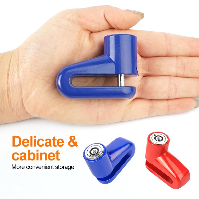New Type Motorcycle Disc Brake Anti-theft Lock With Key Bicycle Lock Disc Type Riding E-bike Safety Alarm Cycling Accessories