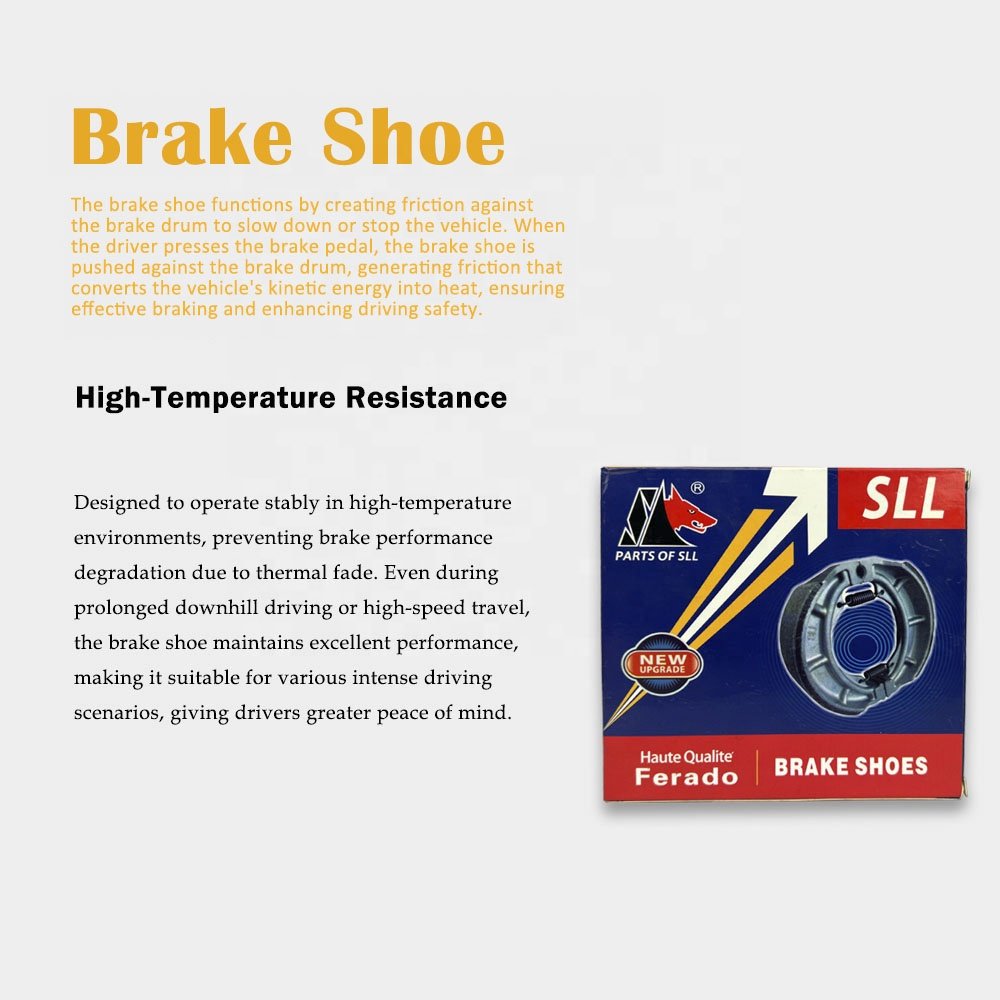 High Quality Motorcycle Brake Shoes Strong and Durable Non-Peeling Brake Shoes Factory Wholesale New Condition Motorcycle Parts