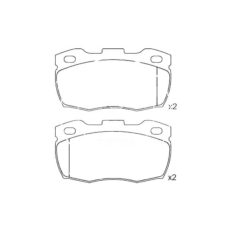 SDCX D671 Discount Price Drop Shipping Chamfered Price Ceramic Disc Brake Pads for LAND ROVER