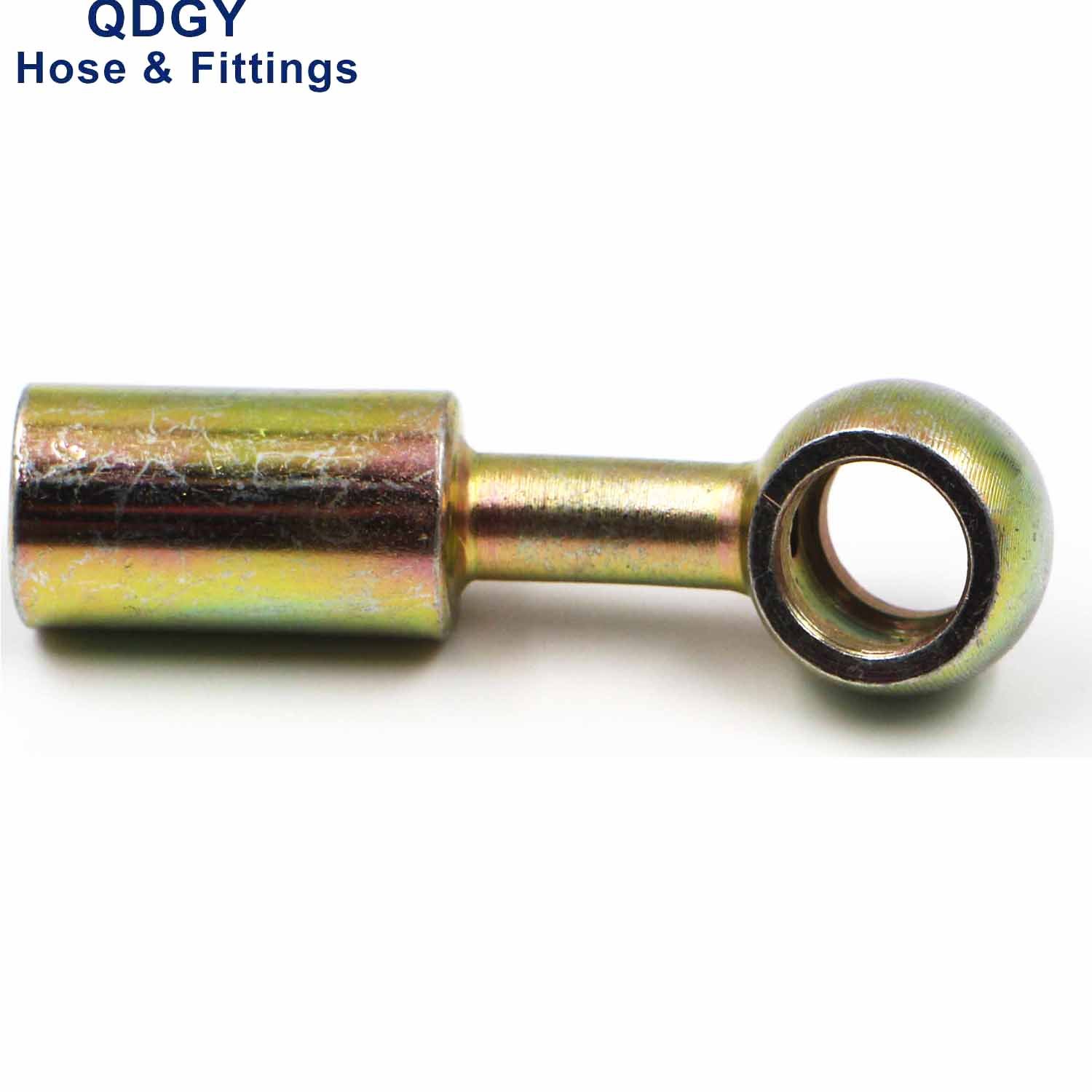 Auto Car Motorcycle Zinc Plated Hydraulic Brake Hose Assembly Crimp Style Banjo Female Male Fitting Crimp Style Brake Line Pipe