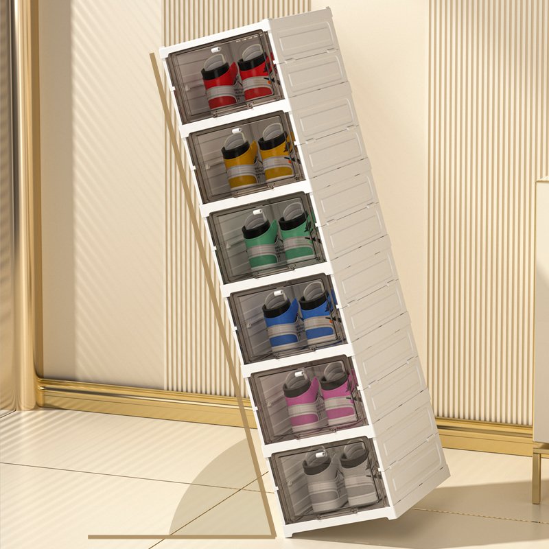 Modern Clear Acrylic Shoe Storage Box Customizable Stackable Transparent Shoe Box Organizer for Big Shoes