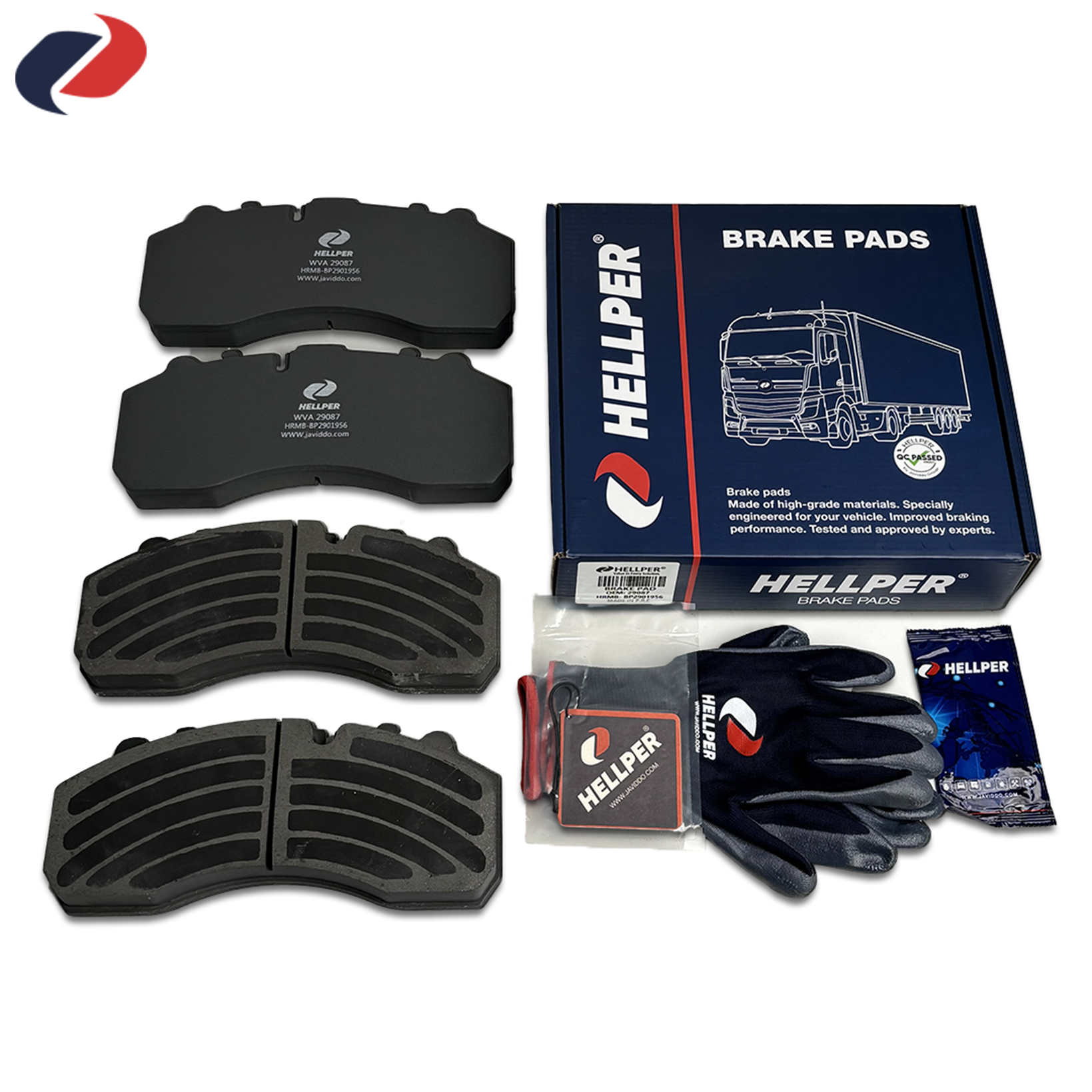 High Quality OE 29087 Truck Brake Pads New Direct Factory Outlet Russia for DAF for Man Truck Models 2992348 2992476 Hellper WVA