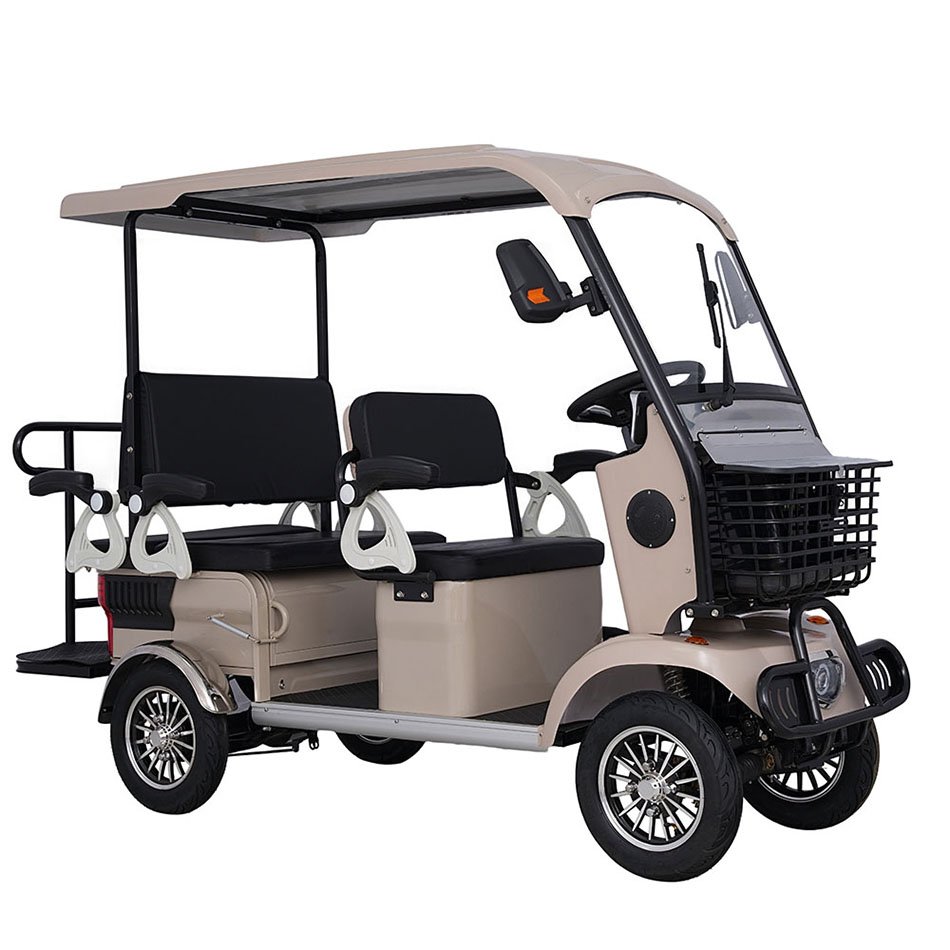 Hot Sale 100% Electric Quadricycle Electric Surrey Bikes 4 Seats Person Quadricycle for Sale