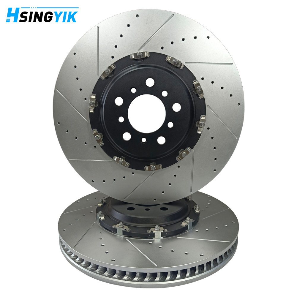 Hsingyik High Performance 34112282445 34112282446 2-Piece Brake Rotor for BMW M3 E46 E85 E86