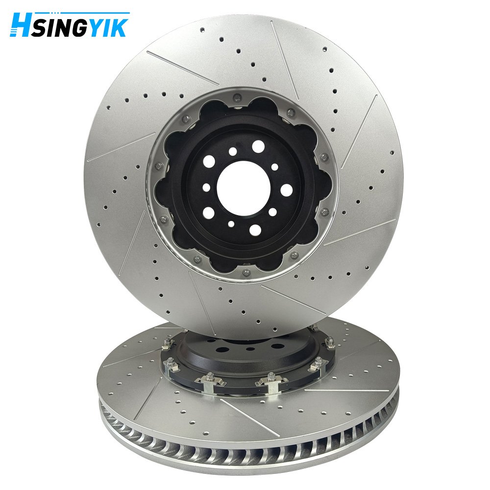 Hsingyik High Performance 34112282445 34112282446 2-Piece Brake Rotor for BMW M3 E46 E85 E86