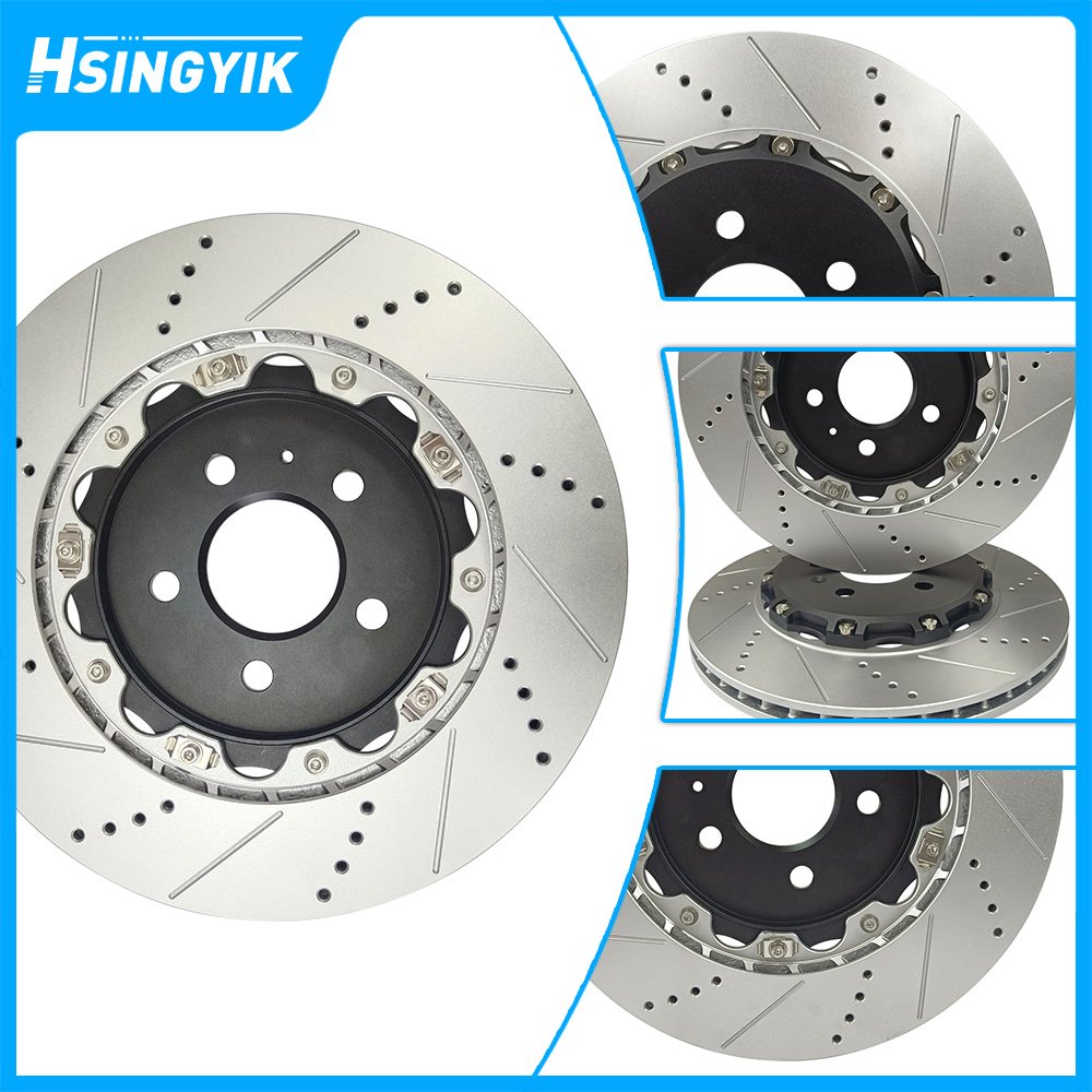 Hsingyik High Performance 34112282445 34112282446 2-Piece Brake Rotor for BMW M3 E46 E85 E86